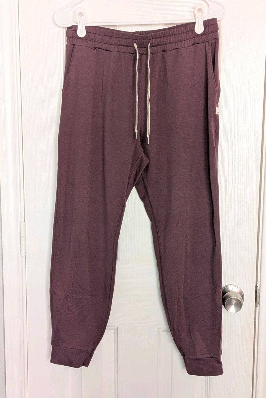 Vuori Jogger Pants Women Medium Purple/Red Stretch Performance Tapered Leg